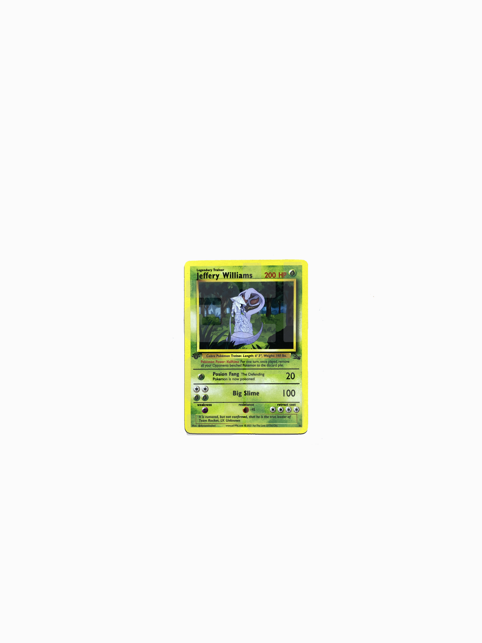 Jeffery Williams Custom Pokémon Card