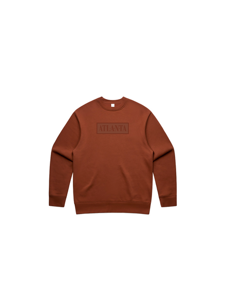 atl1996 Earth Tone Pack Box Logo Crewneck